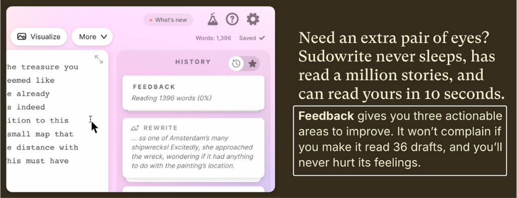 Sudowrite Review: Best AI Writing Partner in 2026 8 Sudowrite reader
