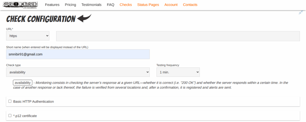 SuperMonitoring Review: Best Website Test Results in 2025? 11 SuperMonitoring Unavailability Detection