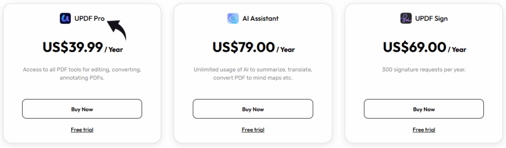 UPDF Pricing
