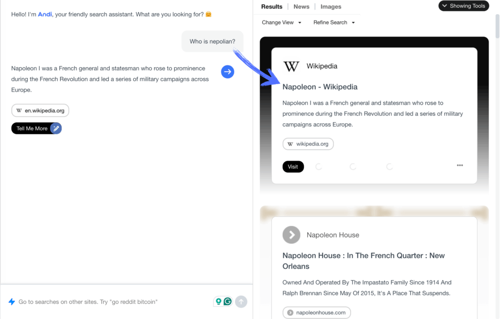 Andi Search Review: Best AI Search Engine in 2025? 8 Andi Search