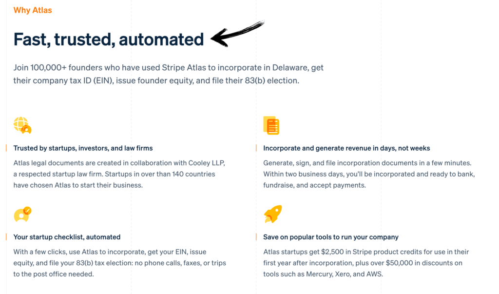 Stripe Atlas Review: Best Business Formation Tool in 2025 4 Atlas de listras