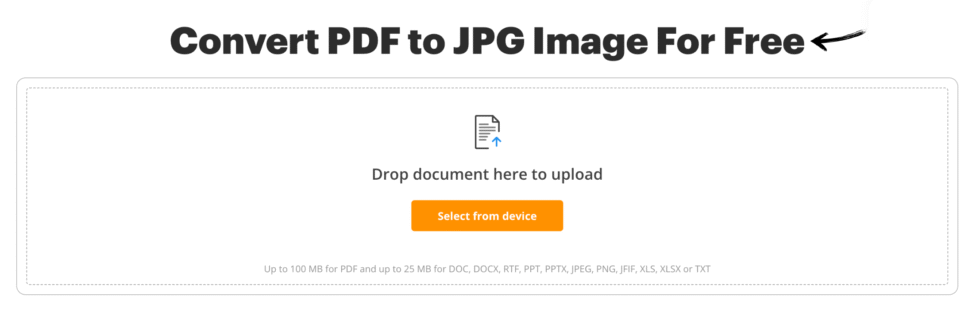pdfFiller PDF to JPEG