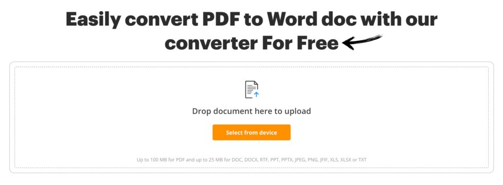 pdfFiller PDF to Word