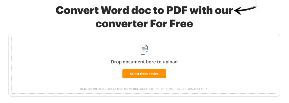 pdfFiller Word to PDF