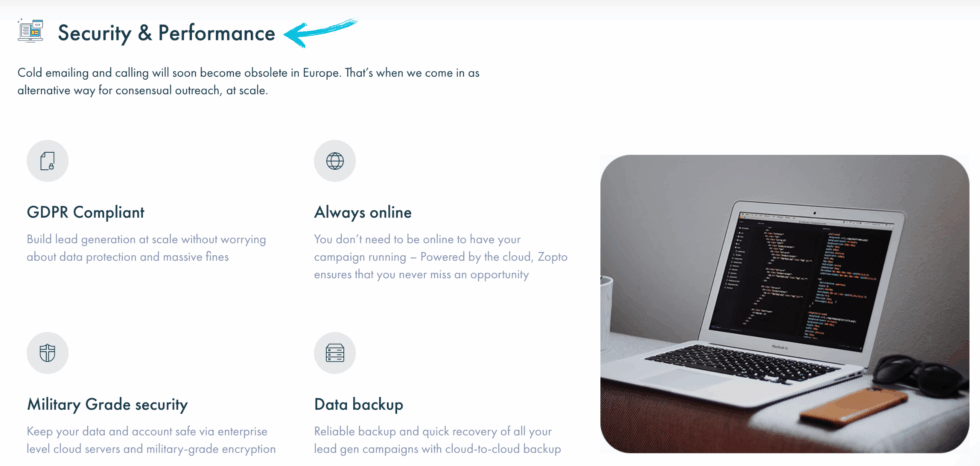 Zopto Security and Performance