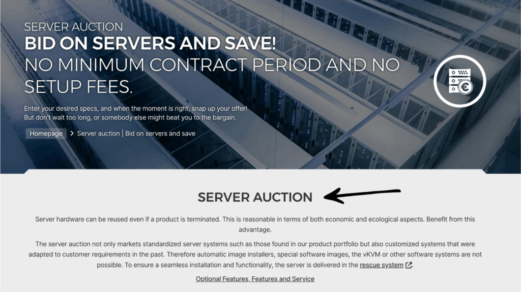 hetzner server auction