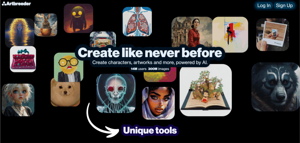 Artbreeder Review: Best Automatic Art Generator in 2025? 3 artbreeder homepage