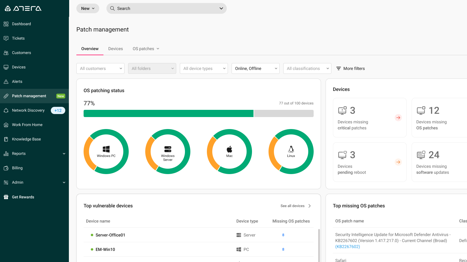 Atera Autonomous Vulnerability Management