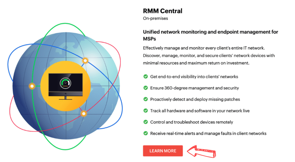 ManageEngine Remote Monitoring and Management (RMM) Image