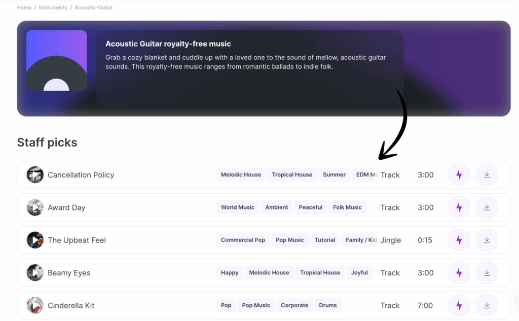 mubert AI Instrumental Generator