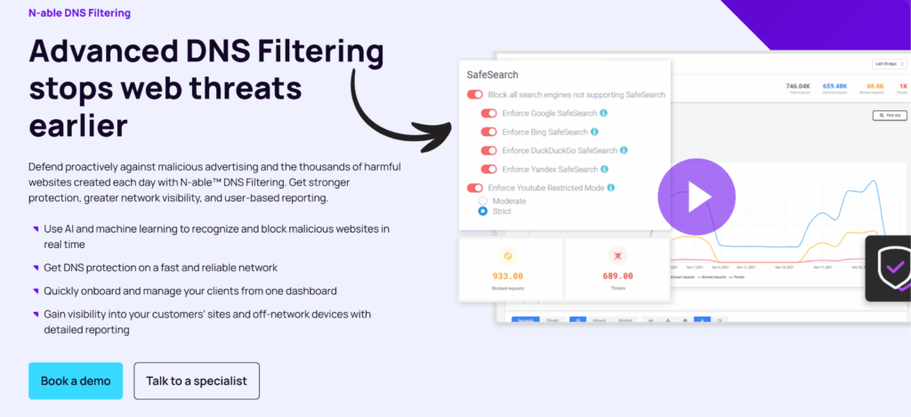 n-able advanced dns filtering