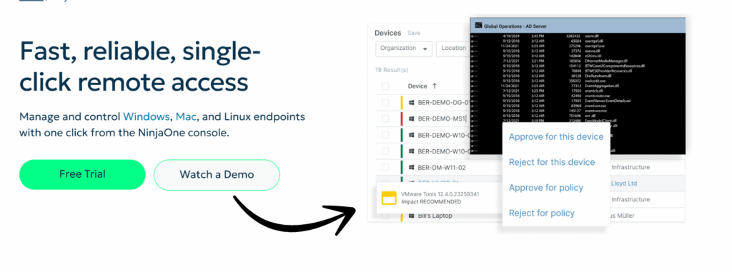 ninjaone remote access