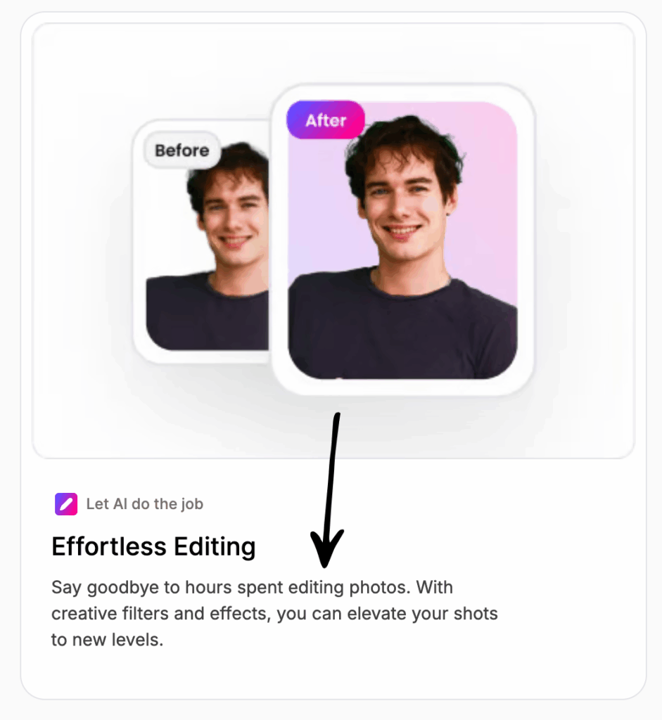 retake Effortless Editing