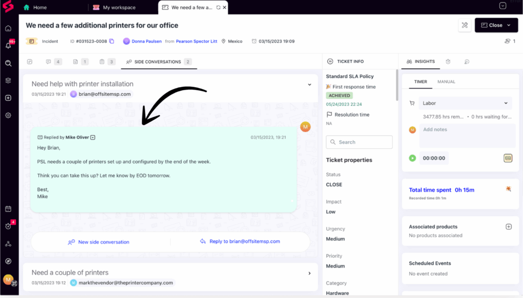 superops side conversations