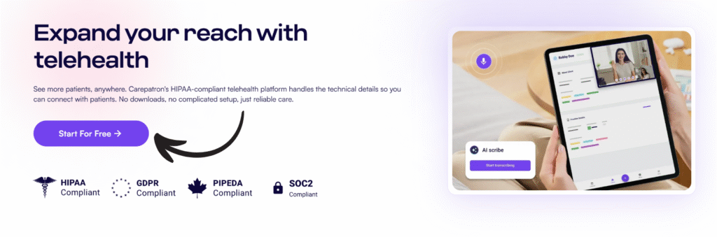 carepatron telehealth