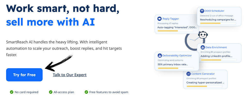 Smartreach AI automations