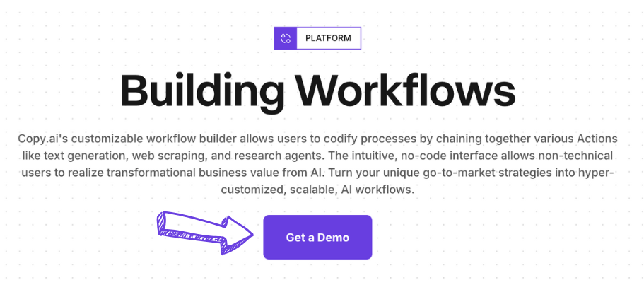 Copy AI Workflow Builder