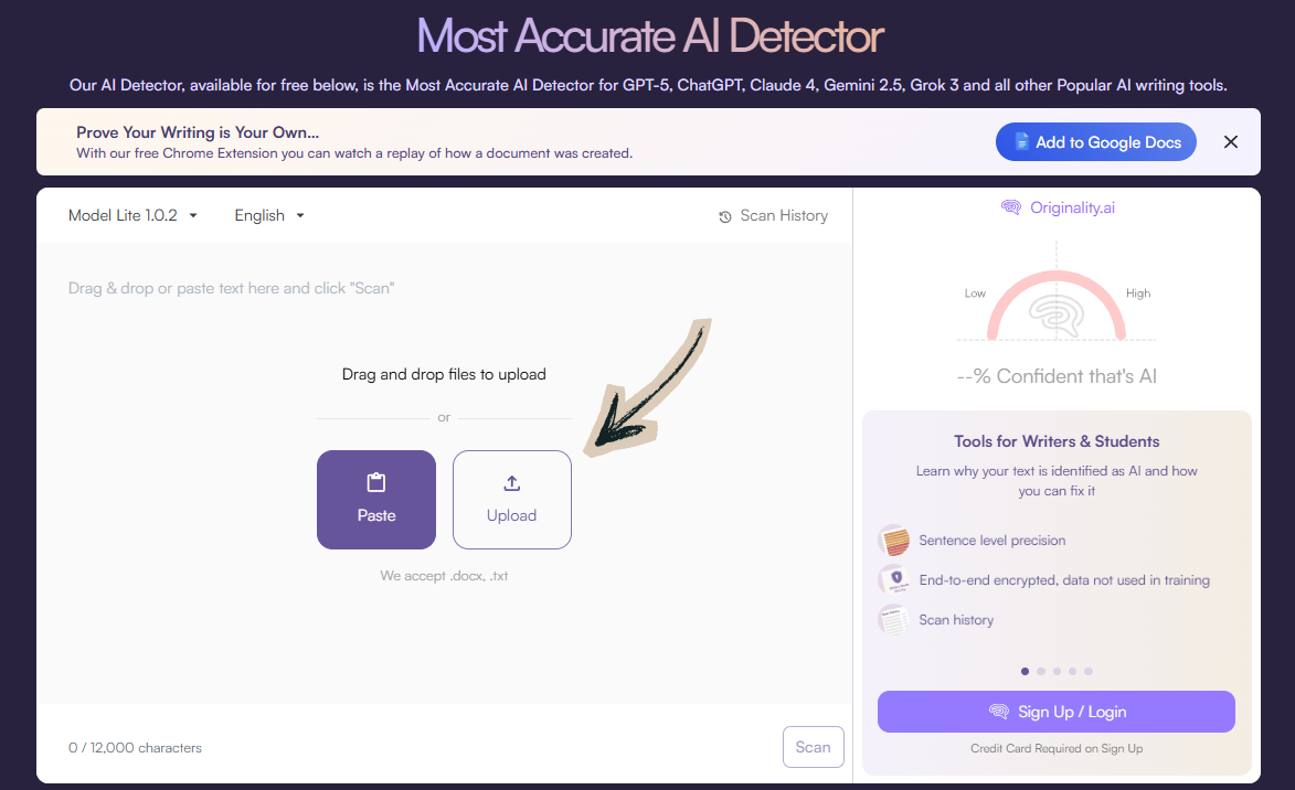 Originality AI Accurate AI Detection