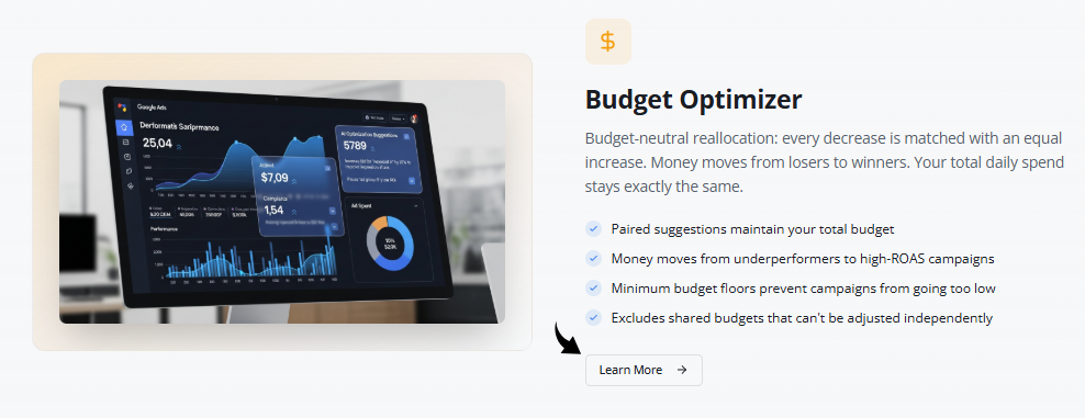 Ad Turbo in 2026: Still Worth It for Google Ads? 11 Ad Turbo Budget Optimizer Image