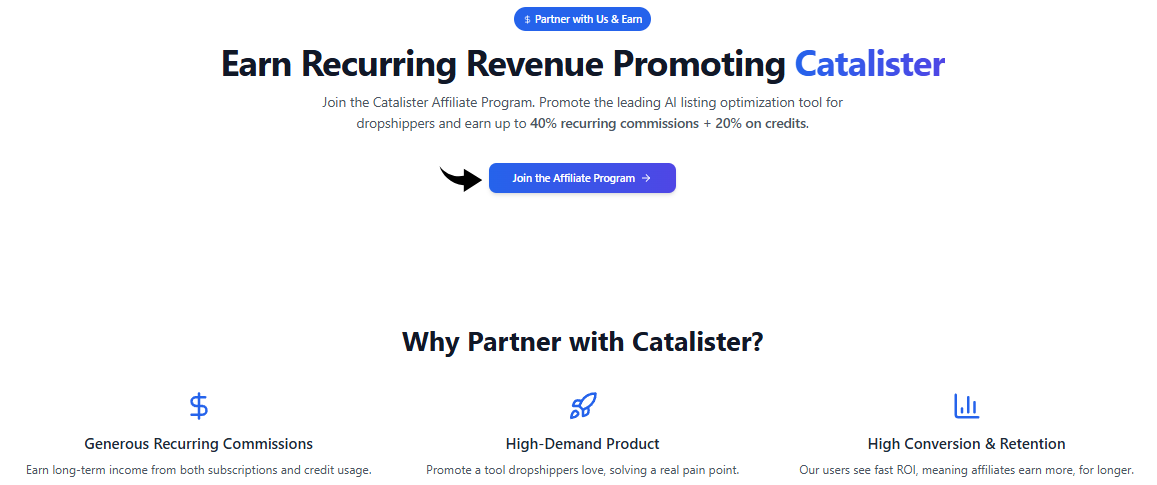 Catalister Review 2026: Overhyped or Worth It? 14 Catalister Affiliate Partnership Image