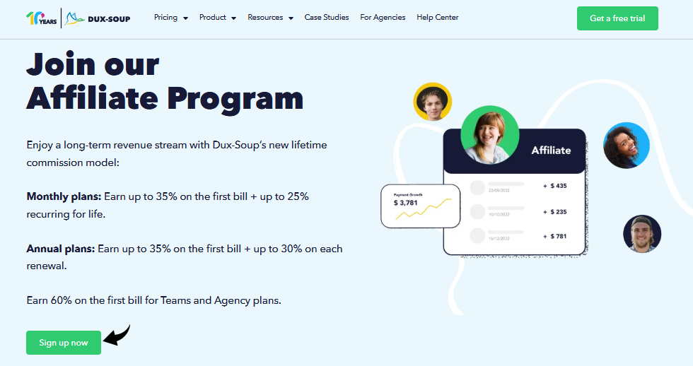Dux-Soup Affiliate Partnership Image