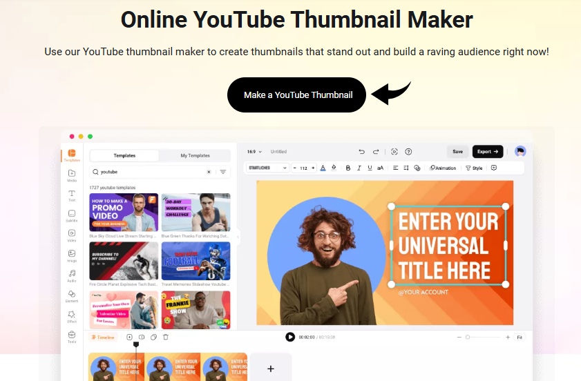 How to Use FlexClip: Complete Feature Guide (2026) 12 FlexClip YouTube Thumbnail Maker Image