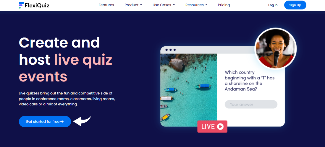 Flexiquiz live quiz events Image