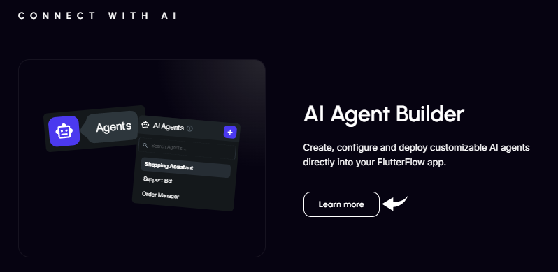 FlutterFlow AI Agent Builder Image