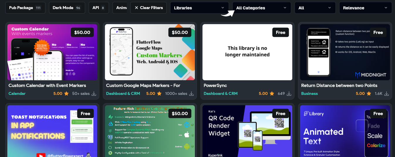 FlutterFlow Designer Marketplace Image
