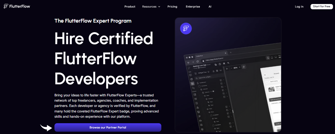 FlutterFlow Developers Marketplace Image