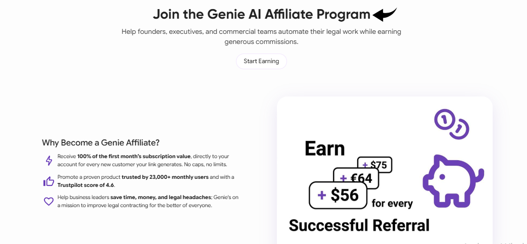Genie AI Affiliate Parrtnership Image