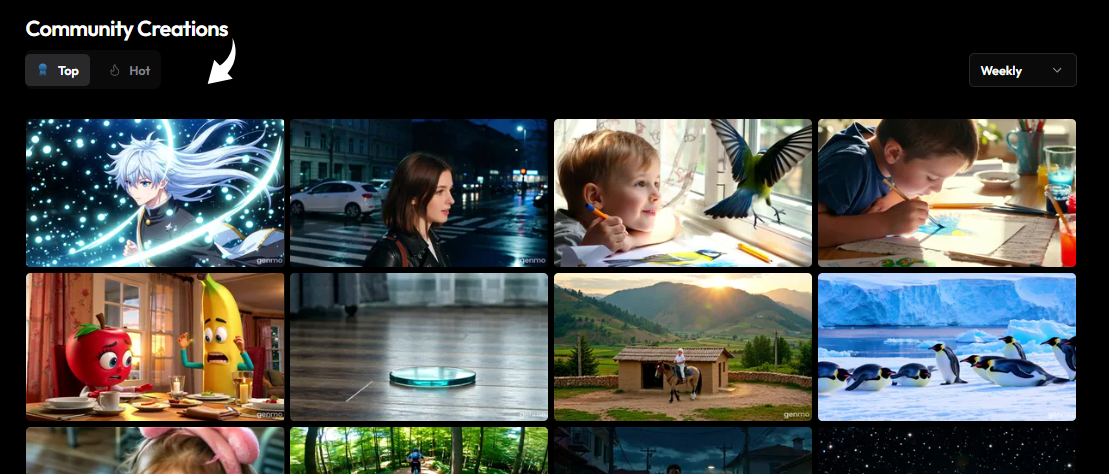 Genmo AI Template Library Image