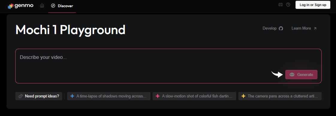Genmo AI Text to Video Image