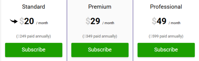 Gmass Pricing Image