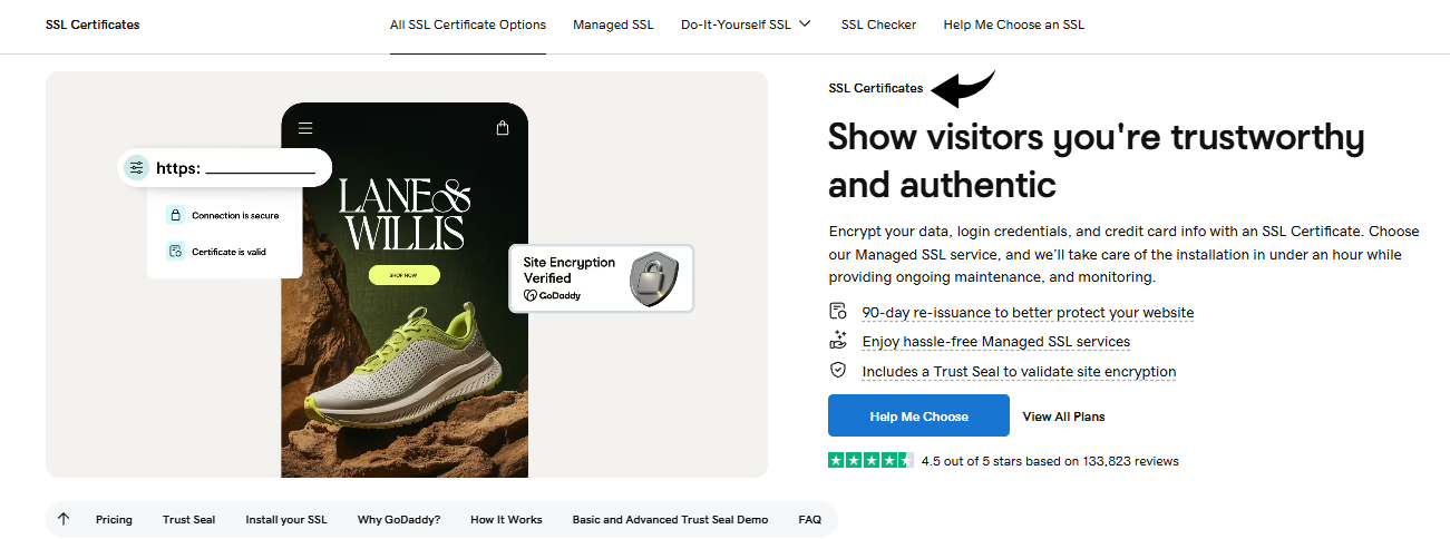 GoDaddy SSL Certification Image