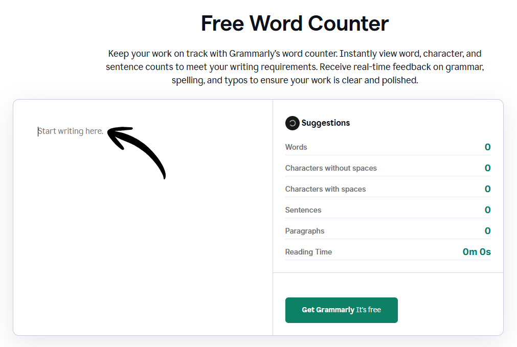 SciSpace vs Grammarly: Boost Your Writing in 2026 34 Grammarly Free Word Counter