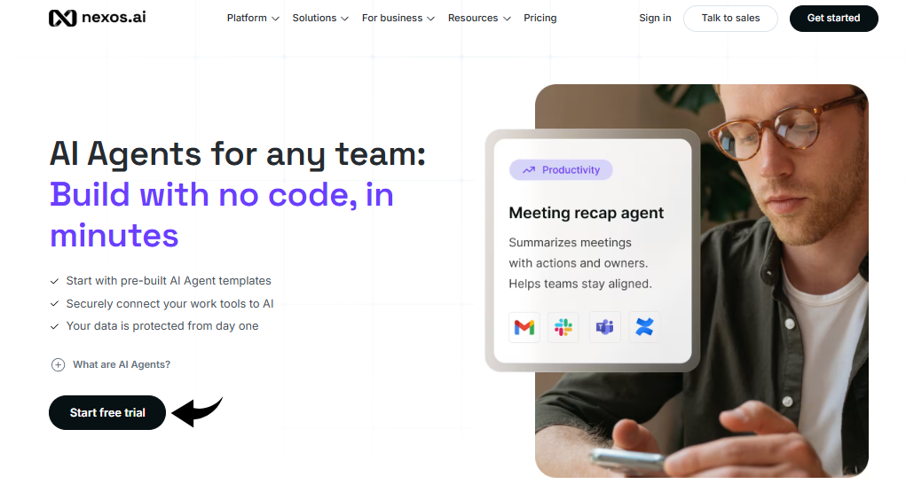 Nexos AI Custom Agents Image