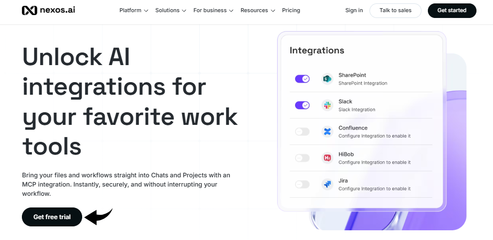 Nexos AI AI Integrations Image
