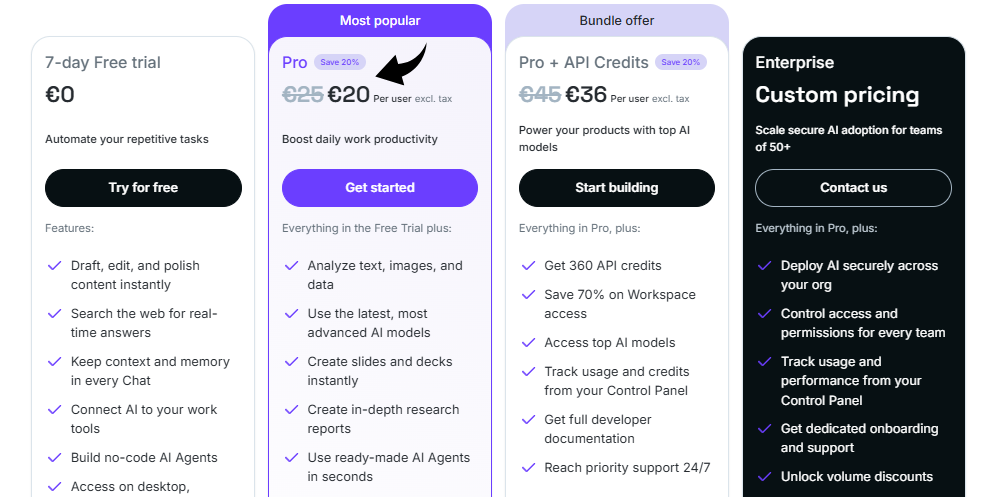 Nexos AI Pricing Image
