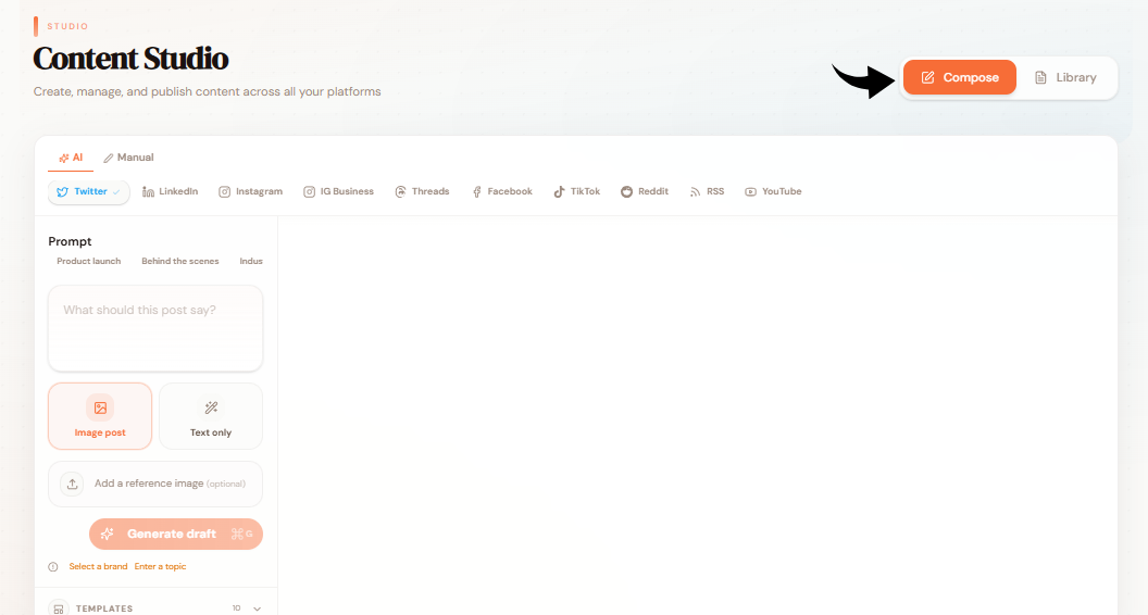 PostPal Review 2026: Overhyped or Worth It? 14 PostPal Content Studio Image