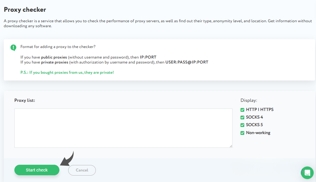 Proxy-Seller Proxy checker Image