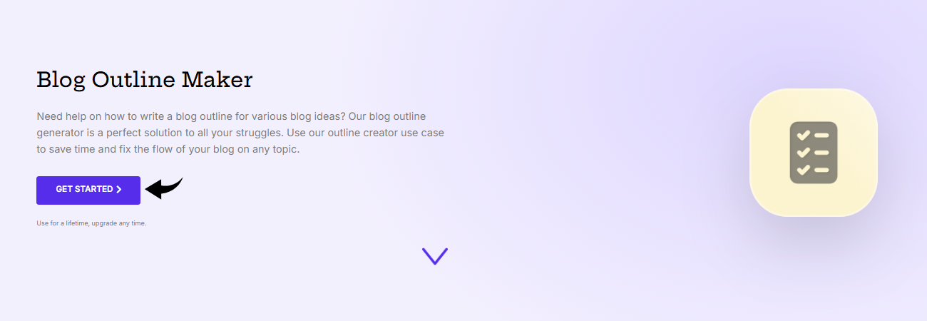 WriteMe Blog Outline Maker Image
