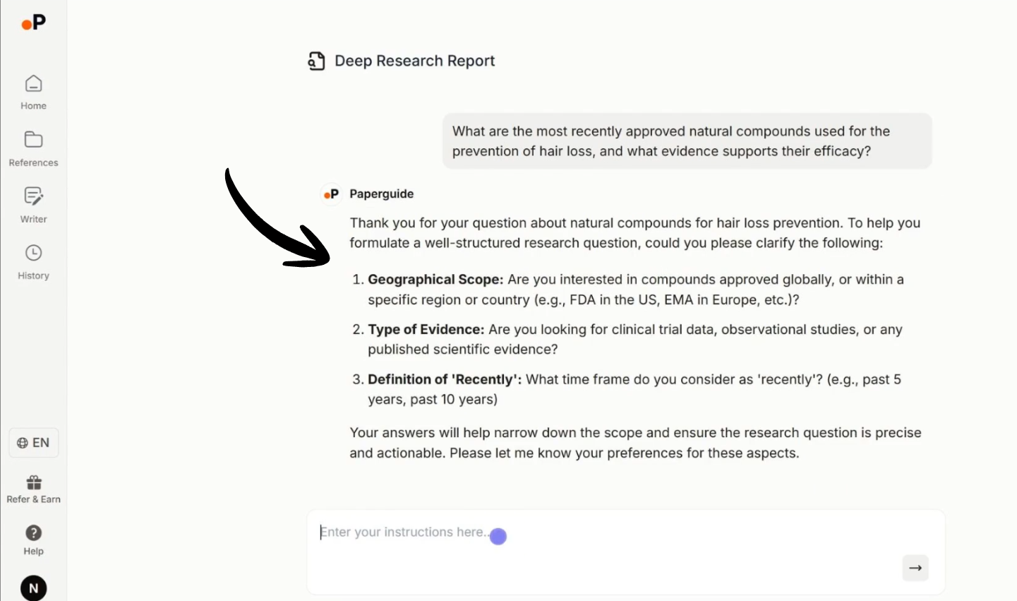 Paperguide AI Deep Research Reports