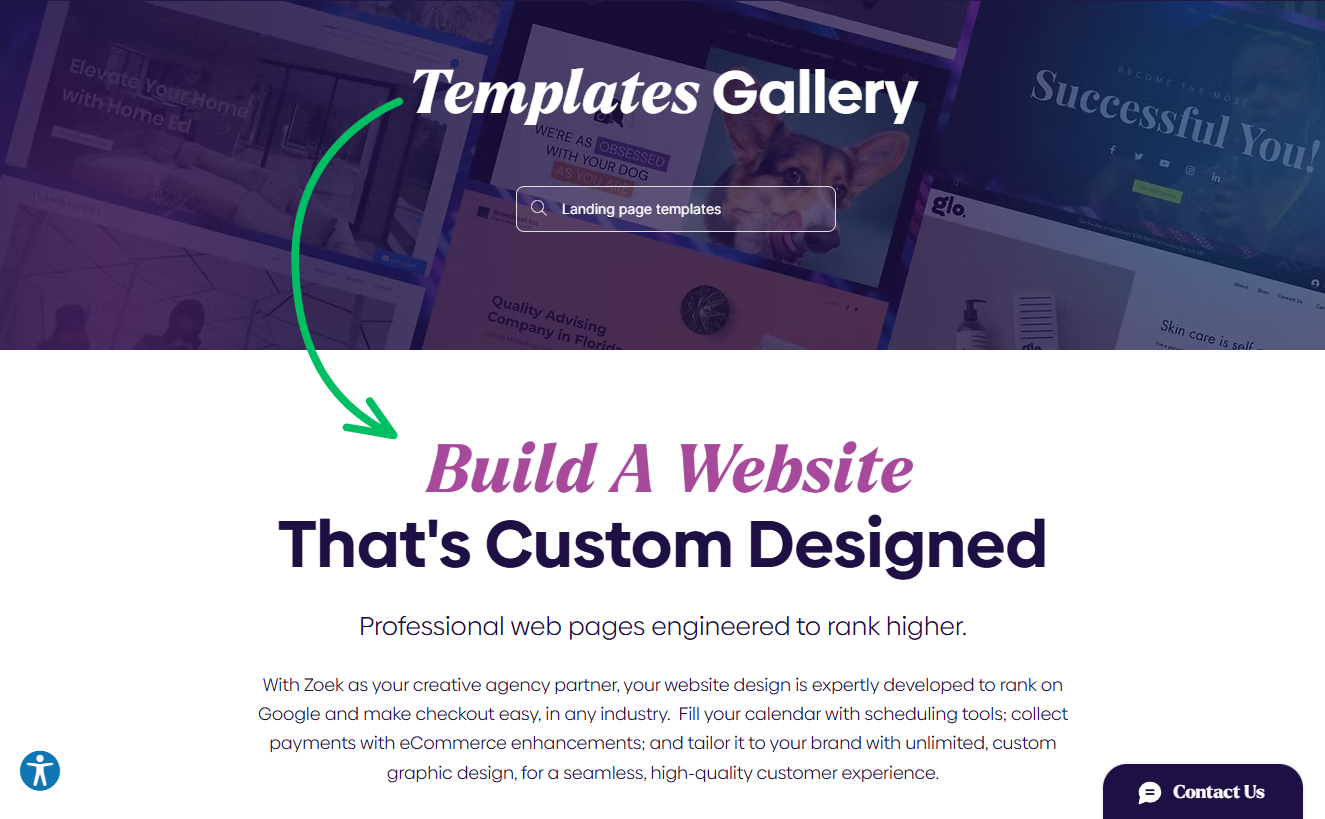 Zoek Templates Gallery