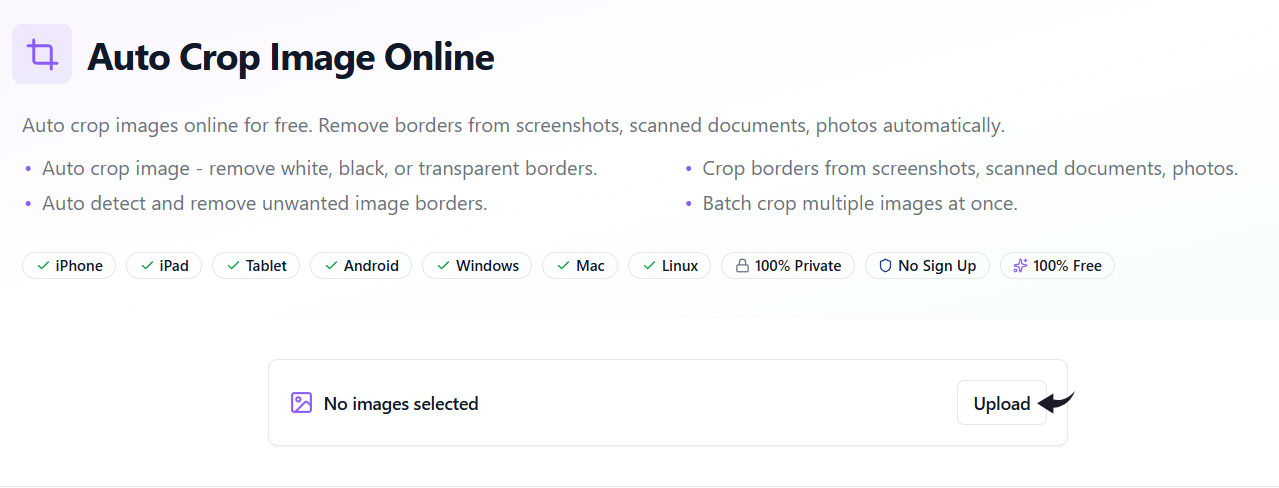 GliaCloud Review 2026: Best AI Video Generator? 11 GliaCloud Multiple Image Cropper Image