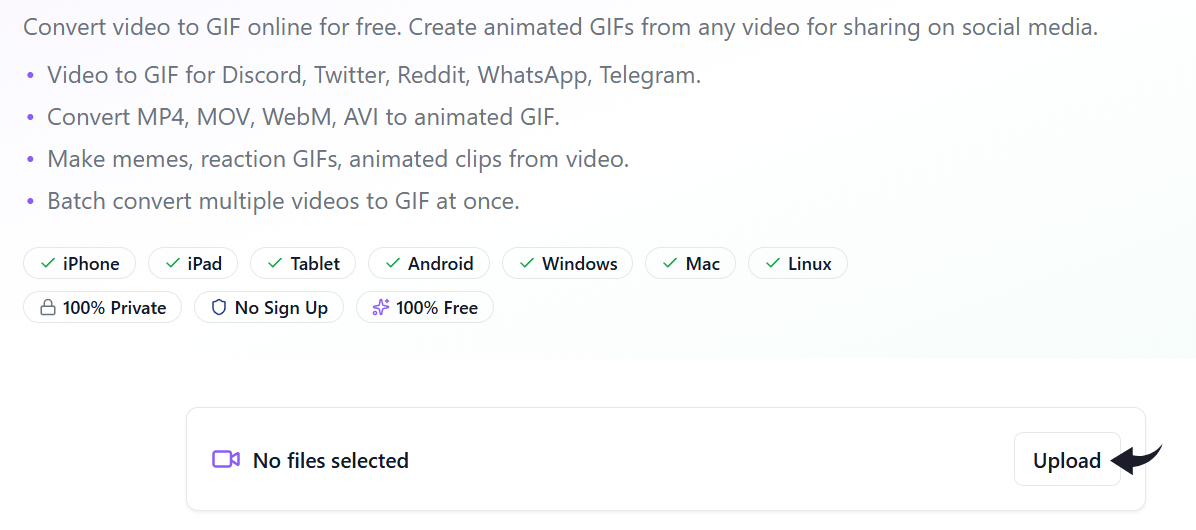 GliaCloud Review 2026: Best AI Video Generator? 8 GliaCloud Video to GIF Converter Image