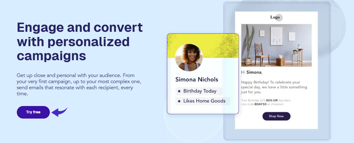Moosend Personalized Campaigns Image