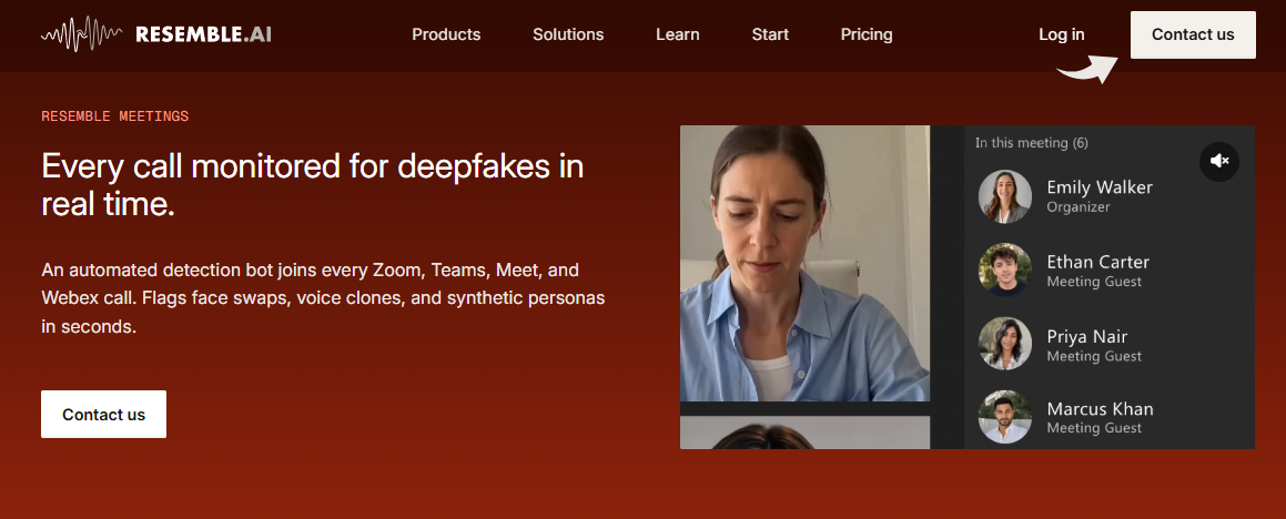 Resemble AI Automated Meeting Monitoring Image