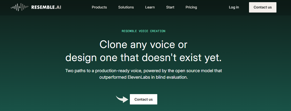 Resemble AI AI Voice Creator Image