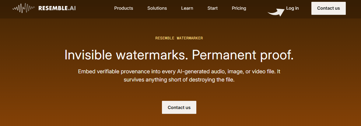 Resemble AI Watermarker Generator Image
